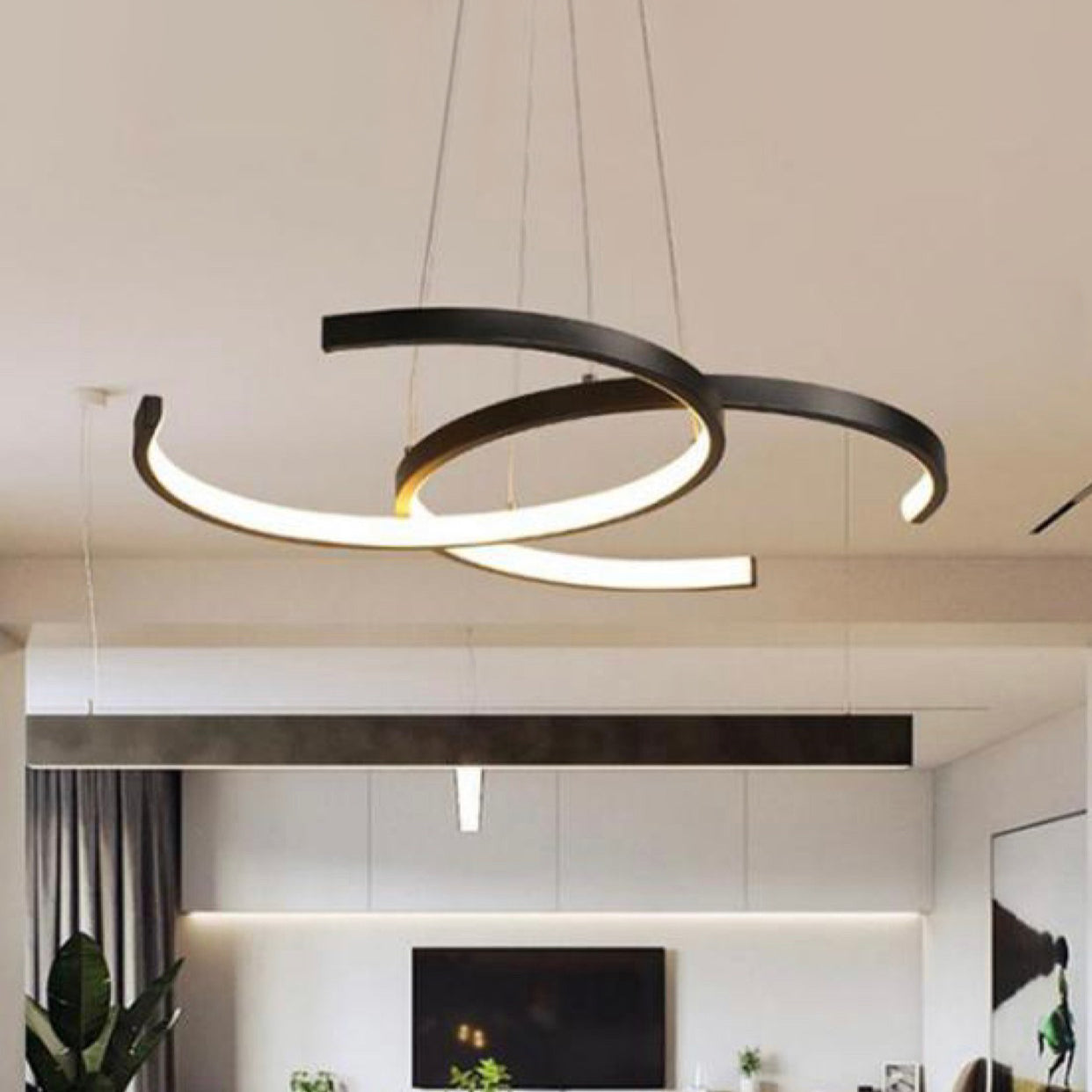 Infinity Loop LED Pendant Light