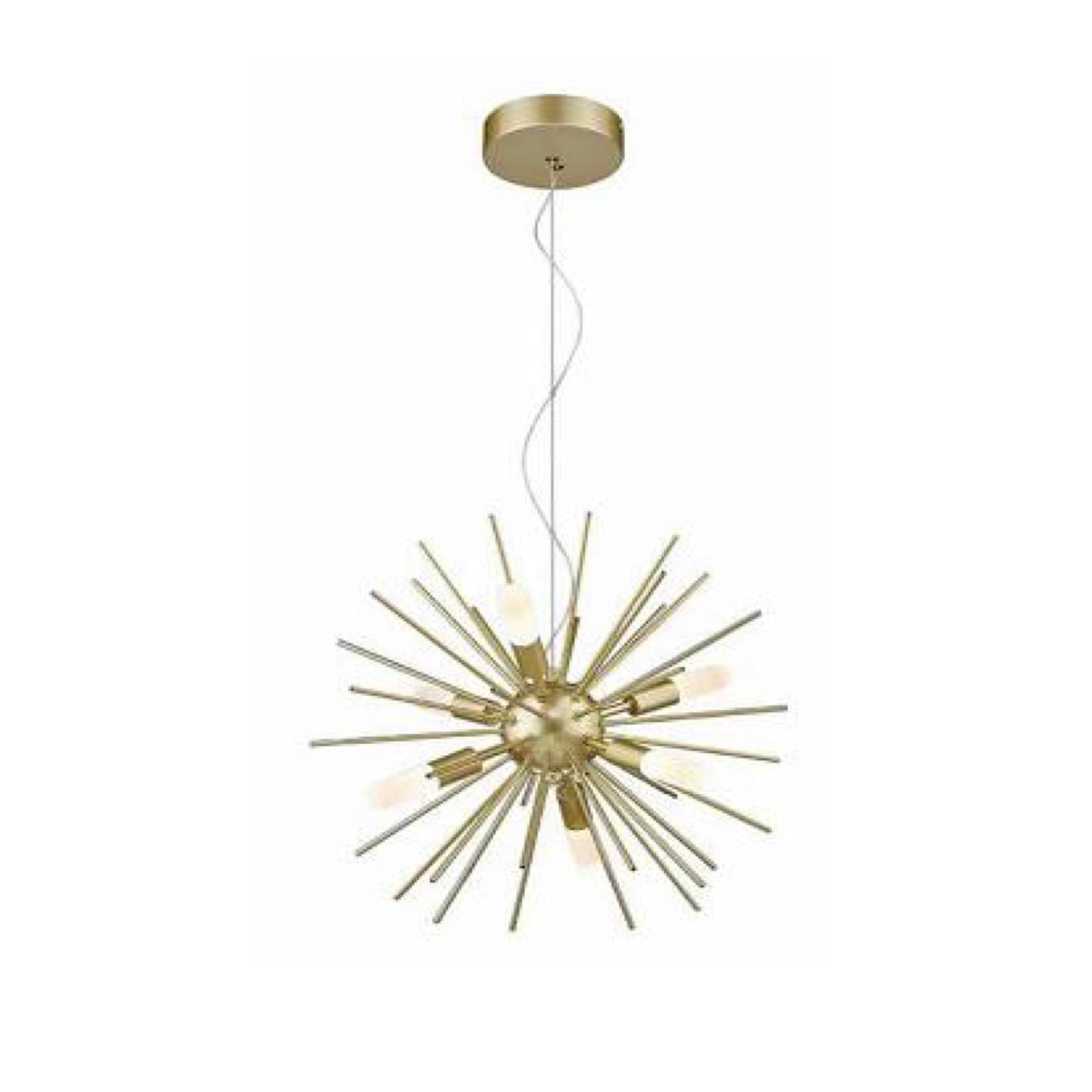 Golden Starburst G9 Pendant Light