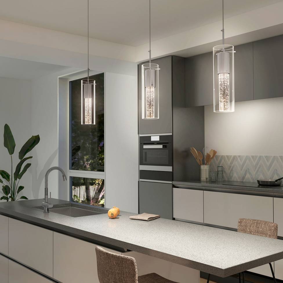 Bubble Flow Pendant Light with Adjustable Height